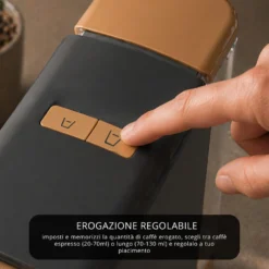 Macchina caffè antracite 1200 W compatibile Nespresso