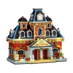 Main Terminal Train Station Lemax decorazione Natale