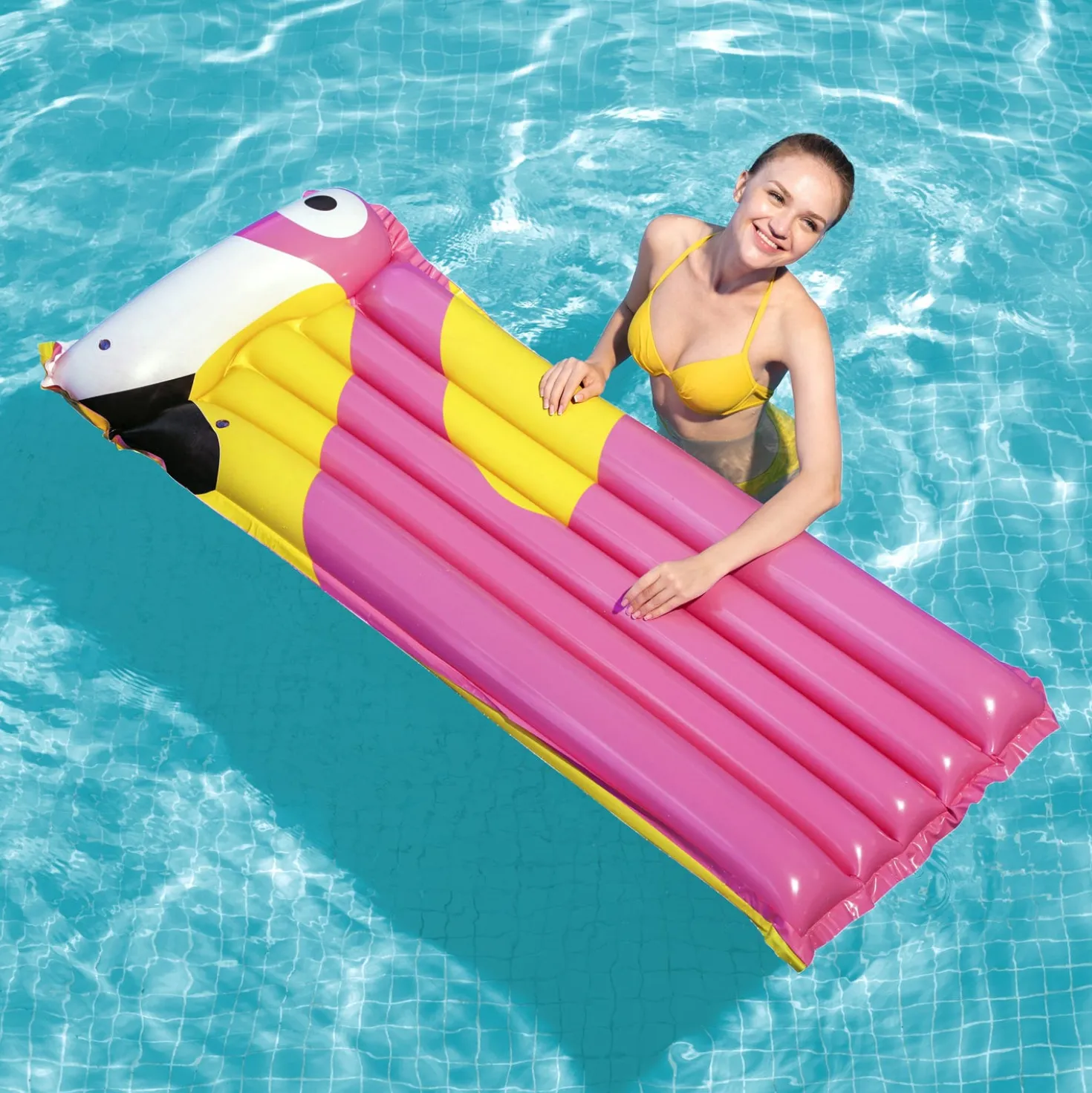 Materassino gonfiabile 164x63 cm Pappagallo Bestway