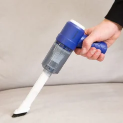 Mini aspiratore 2 in 1 senza fili blu