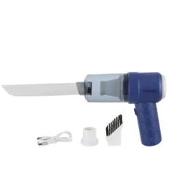 Mini aspiratore 2 in 1 senza fili blu