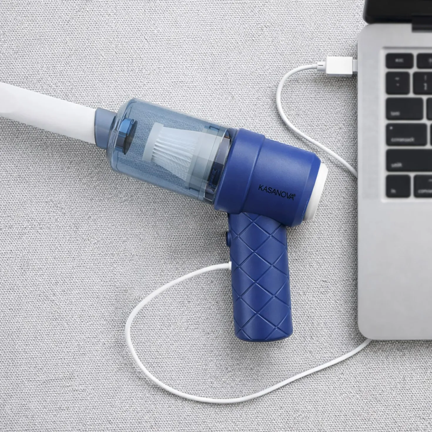 Mini aspiratore 2 in 1 senza fili blu