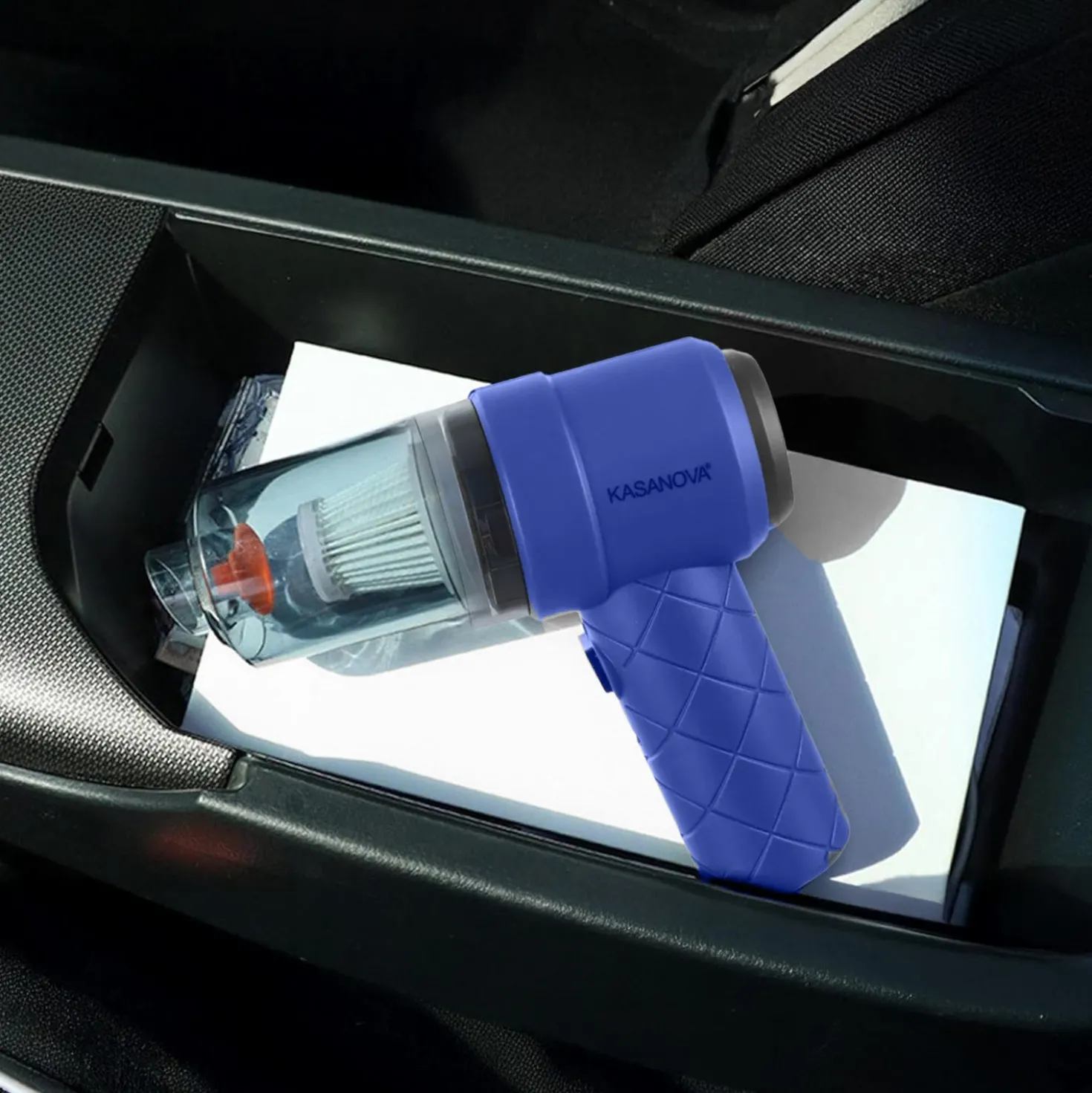 Mini aspiratore 2 in 1 senza fili blu