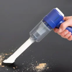 Mini aspiratore 2 in 1 senza fili blu