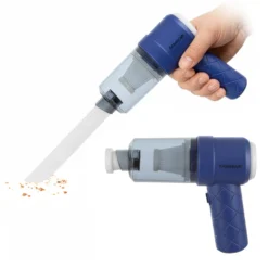 Mini aspiratore 2 in 1 senza fili blu