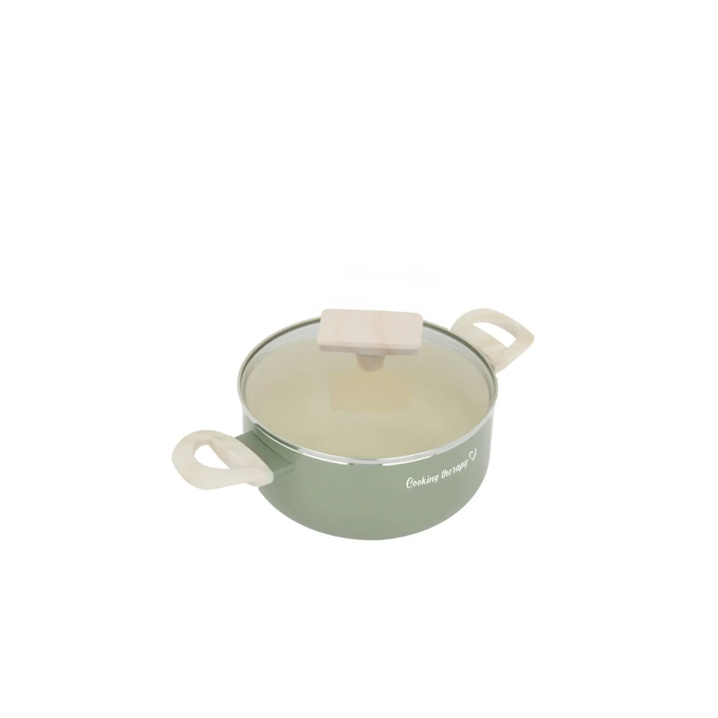 Mini casseruola 14 cm avocado Cooking Therapy con coperchio