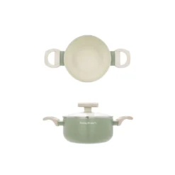 Mini casseruola 12 cm avocado Cooking Therapy con coperchio