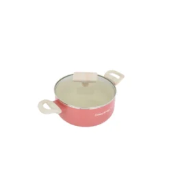 Mini casseruola 12 cm corallo Cooking Therapy con coperchio