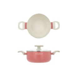 Mini casseruola 16 cm corallo Cooking Therapy con coperchio
