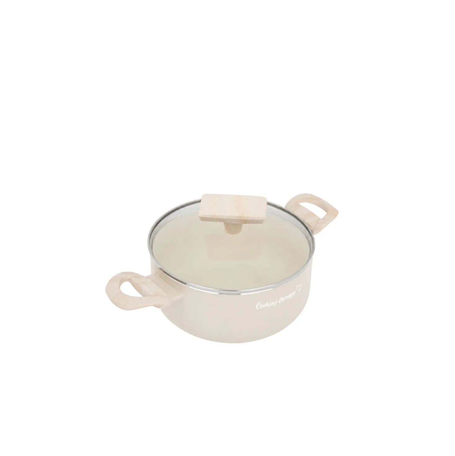 Mini casseruola 12 cm sabbia Cooking Therapy con coperchio
