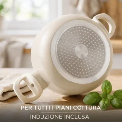 Mini casseruola 12 cm sabbia Cooking Therapy con coperchio