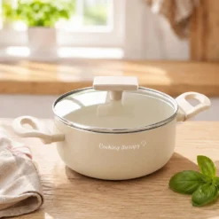 Mini casseruola 16 cm sabbia Cooking Therapy con coperchio