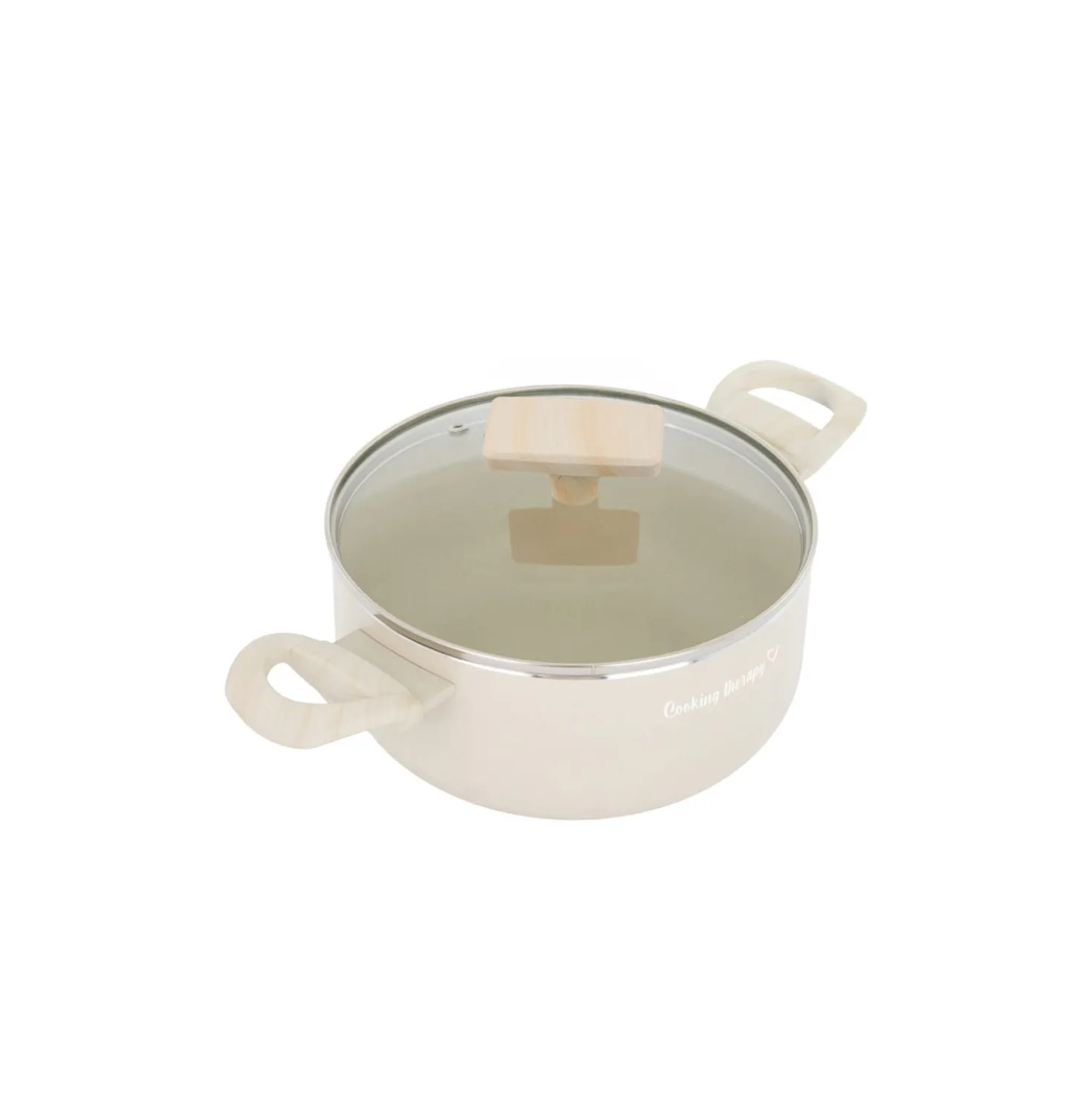 Mini casseruola 16 cm sabbia Cooking Therapy con coperchio