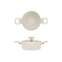Mini casseruola 16 cm sabbia Cooking Therapy con coperchio