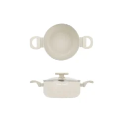 Mini casseruola 14 cm sabbia Cooking Therapy con coperchio