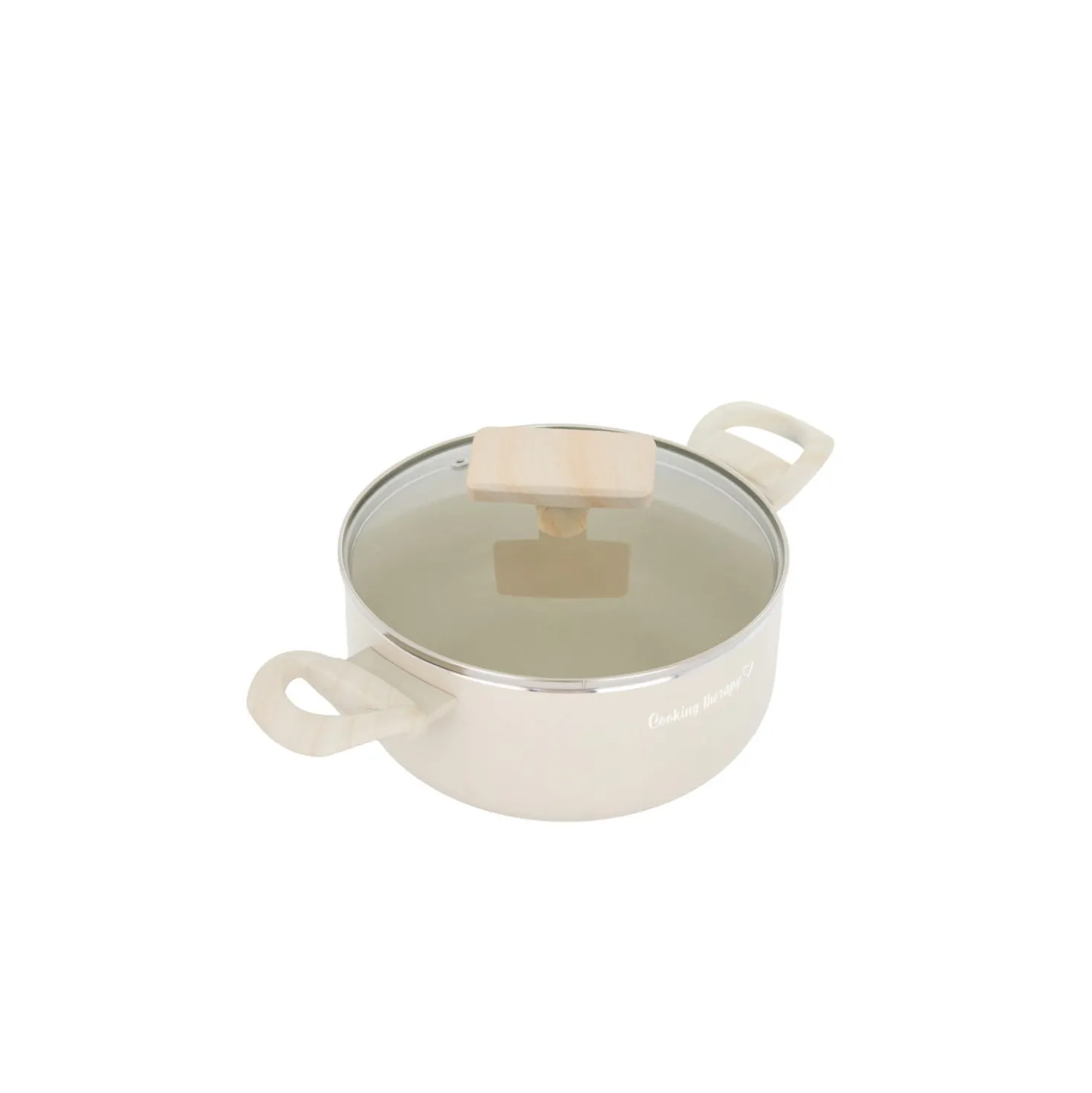 Mini casseruola 14 cm sabbia Cooking Therapy con coperchio