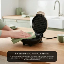 Mini piastra grill 12 cm tortora