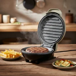 Mini piastra grill 12 cm tortora