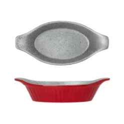 Mini pirofila ceramica 24x11,5x5,5 cm rossa
