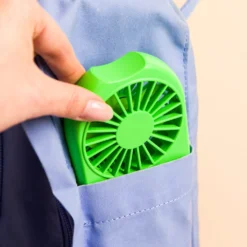 Miniventilatore ghiacciolo verde ricaricabile