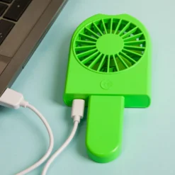 Miniventilatore ghiacciolo verde ricaricabile