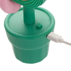Mini ventilatore senza fili fiore rosa