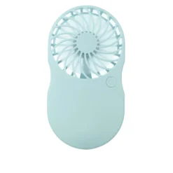 Miniventilatore tascabile con specchio led azzurro