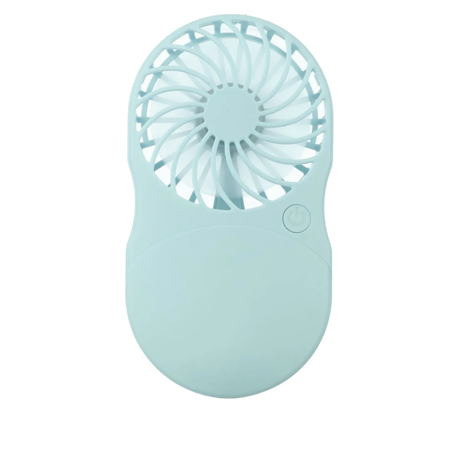 Miniventilatore tascabile con specchio led azzurro