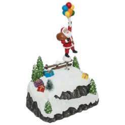 Mini villaggio palloncini Babbo Natale con luci