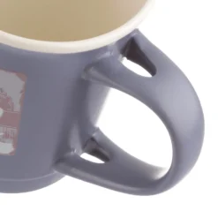Mug caffè blu 400 ml con cucchiaino