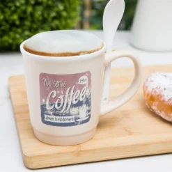 Mug caffè crema 400 ml con cucchiaino