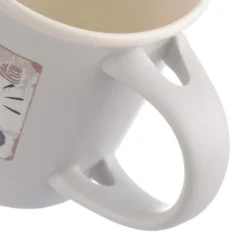 Mug caffè grigia 400 ml con cucchiaino