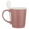 Mug caffè malva 400 ml con cucchiaino