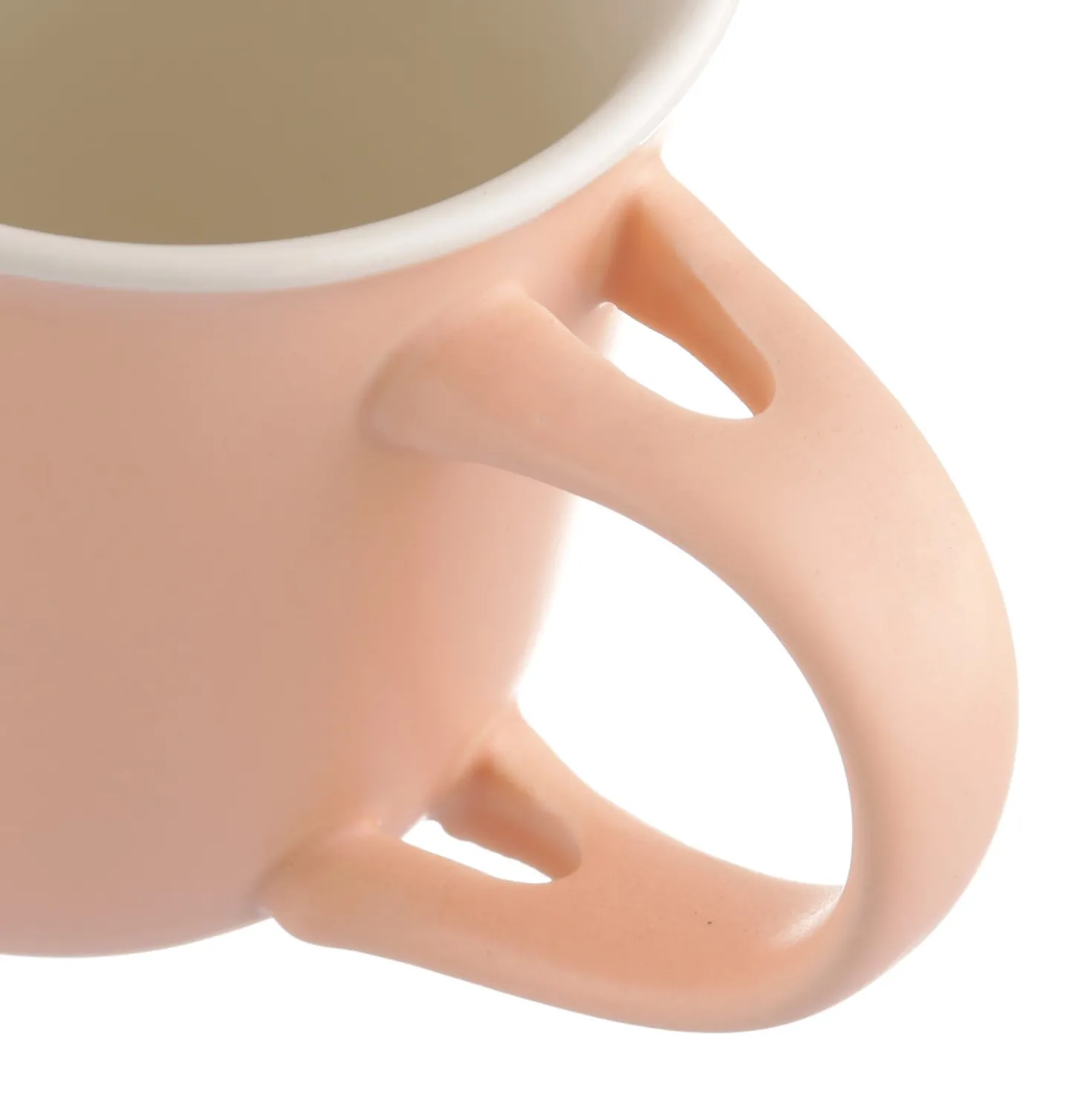 Mug caffè rosa 400 ml con cucchiaino