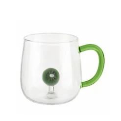 Mug in vetro borosilicato 380 ml kiwi