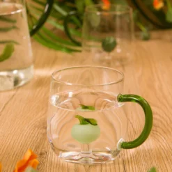 Mug in vetro borosilicato 380 ml mela
