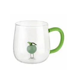 Mug in vetro borosilicato 380 ml mela