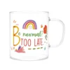 Mug lettera B vetro borosilicato 440 ml Borostories