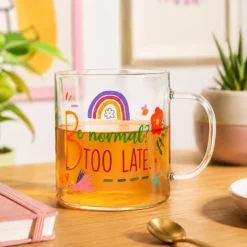 Mug lettera B vetro borosilicato 440 ml Borostories