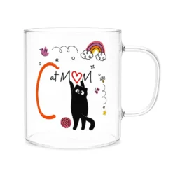 Mug lettera C vetro borosilicato 440 ml Borostories