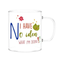 Mug lettera N vetro borosilicato 440 ml Borostories