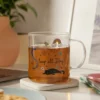 Mug lettera S vetro borosilicato 440 ml Borostories