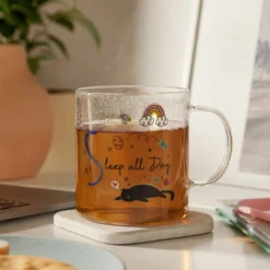 Mug lettera S vetro borosilicato 440 ml Borostories