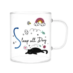 Mug lettera S vetro borosilicato 440 ml Borostories