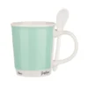 Mug turchese 400 ml con cucchiaino
