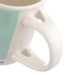 Mug turchese 400 ml con cucchiaino