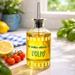 Oliera con beccuccio vetro 500 ml Abbonda con olio Color Bloom