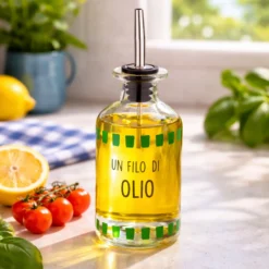 Oliera con beccuccio vetro 330 ml Filo d'olio Color Bloom