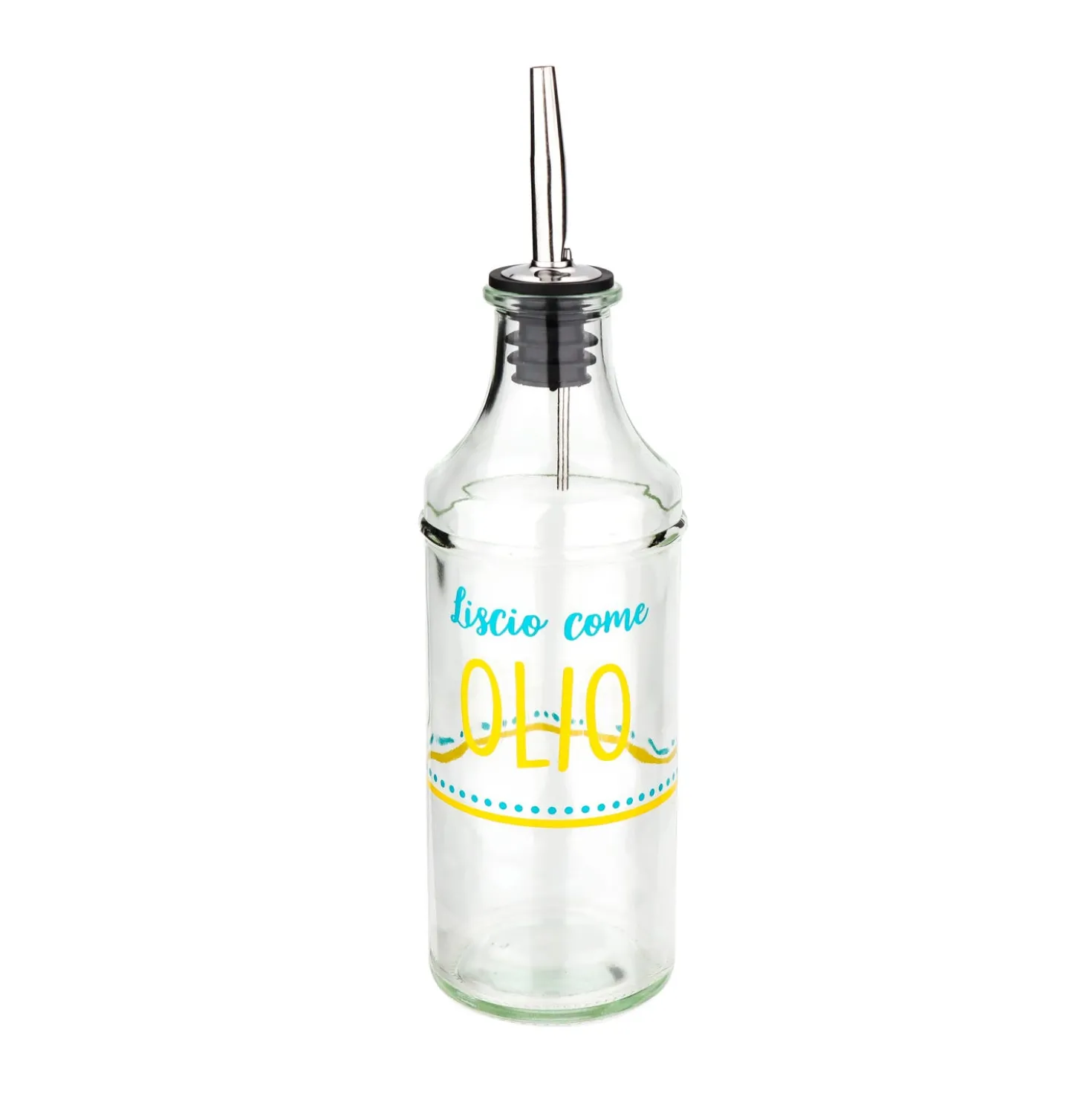 Oliera con beccuccio vetro 400 ml Liscio come olio Color Bloom