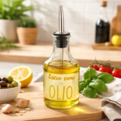 Oliera con beccuccio vetro 230 ml Liscio come olio Color Bloom